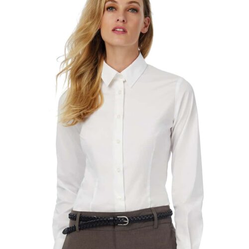 Black Tie LSL/women Poplin Shirt
