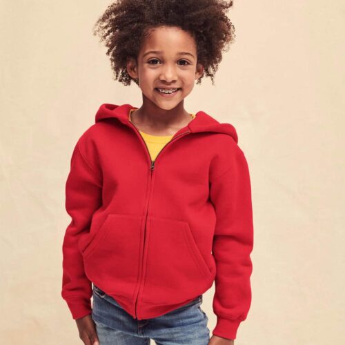 Kids` Premium Hooded Sweat Jacket