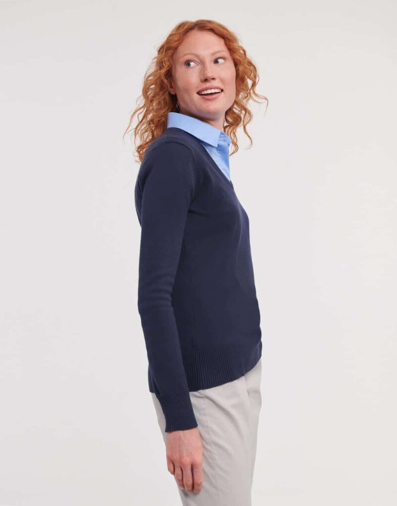 Ladies’ V-Neck Knitted Pullover