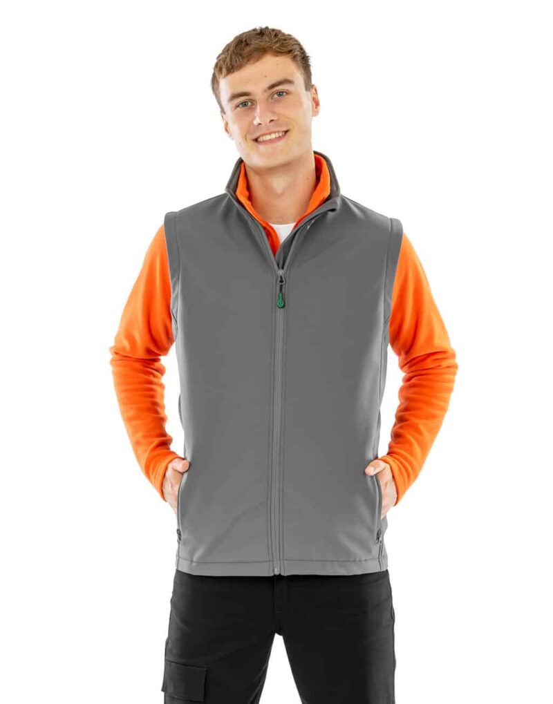 Men`s Recycled 2-Layer Printable Softshell B/W